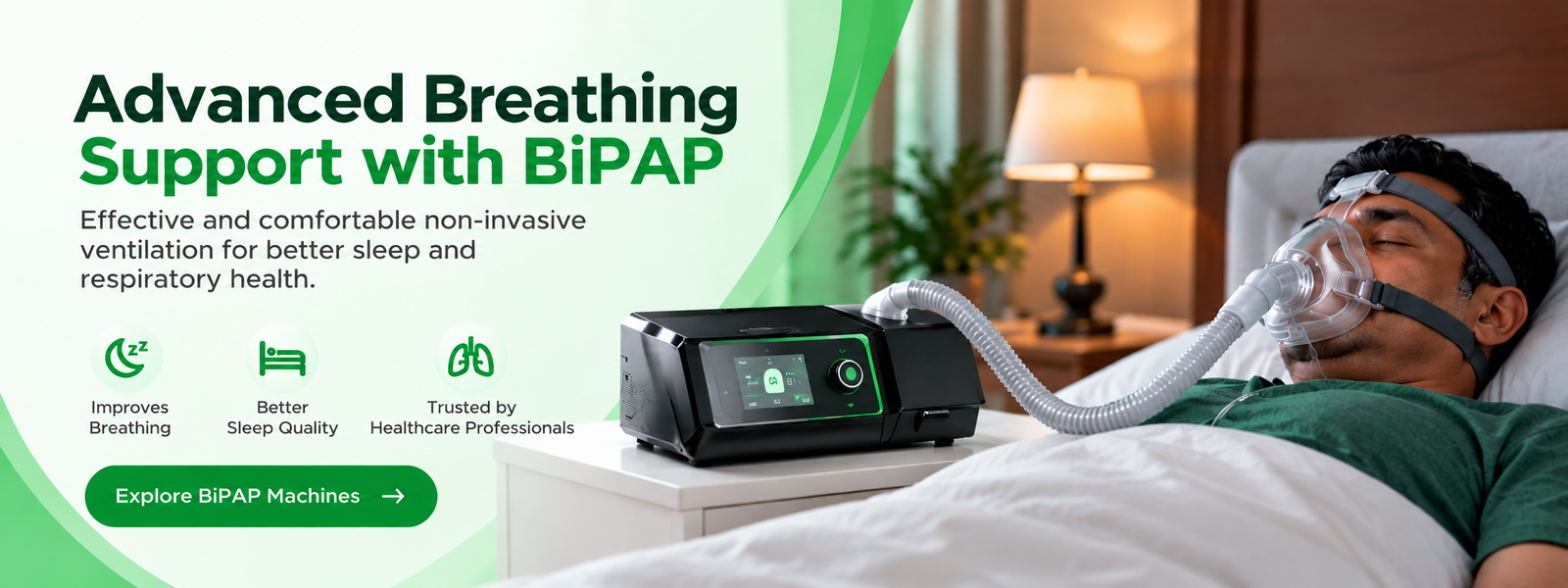Advanced BiPAP Breathing Support
